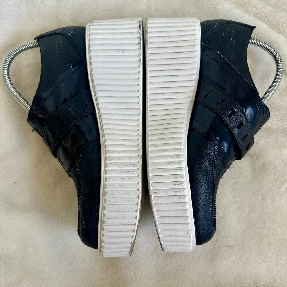 Circus by Sam Edelman Cassie Black Platform Creepers Shoes Women's Size 9